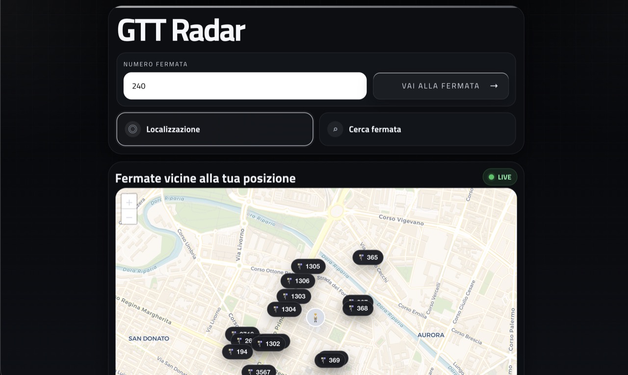 Anteprima GTT Radar